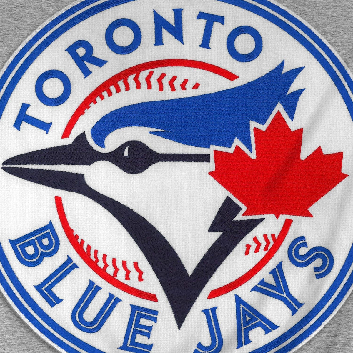 Toronto Blue Jays MLB Bulletin Men Athletic Grey Express Twill Logo Hoodie product image 3, provided for visual reference