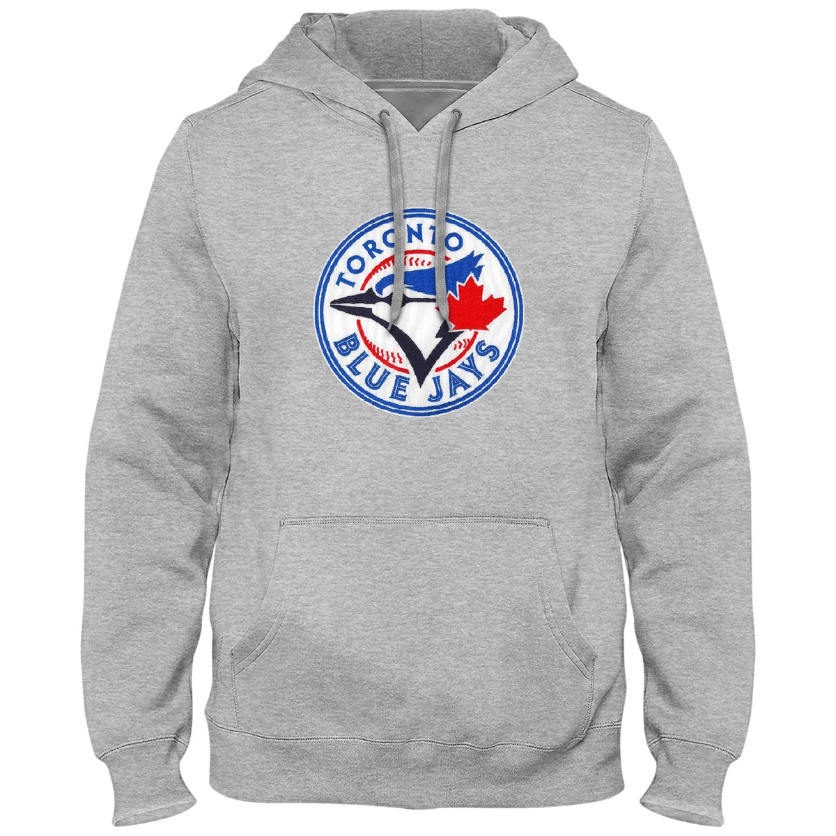 Toronto Blue Jays MLB Bulletin Men Athletic Grey Express Twill Logo Hoodie product image 1, provided for visual reference