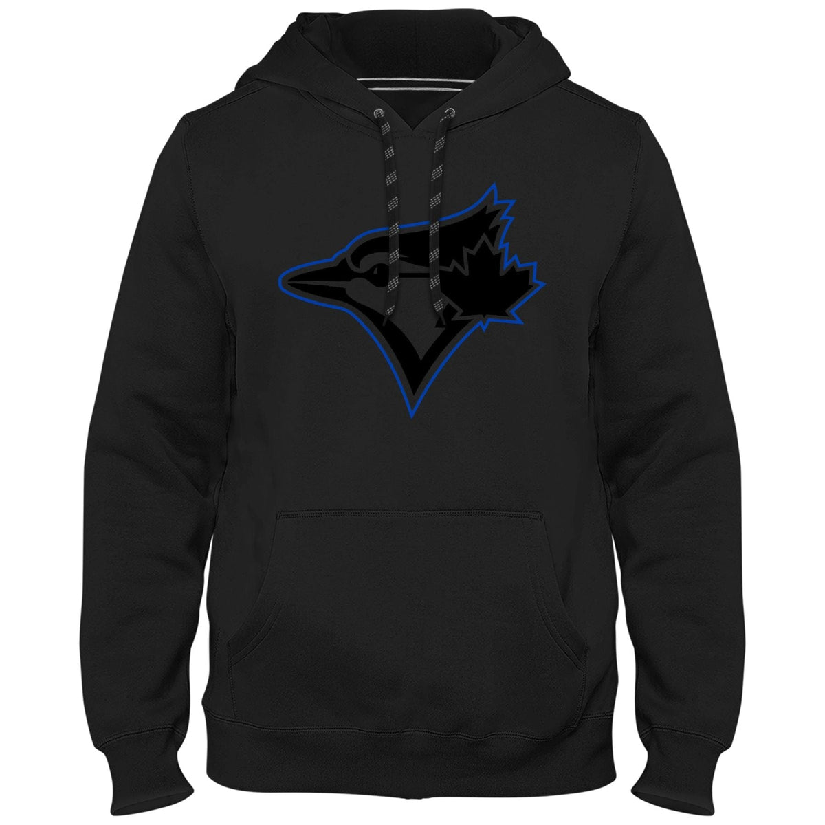 Toronto Blue Jays MLB Bulletin Men Black Express Twill Back In Black Birdhead Logo Hoodie product image 1, provided for