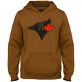 Toronto Blue Jays MLB Bulletin Men Dune Express Twill Red Leaf Birdhead Logo Hoodie product image 1, provided for visual