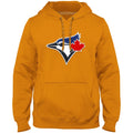 Toronto Blue Jays MLB Bulletin Men Gold Express Twill Birdhead Logo Hoodie product image 1, provided for visual reference
