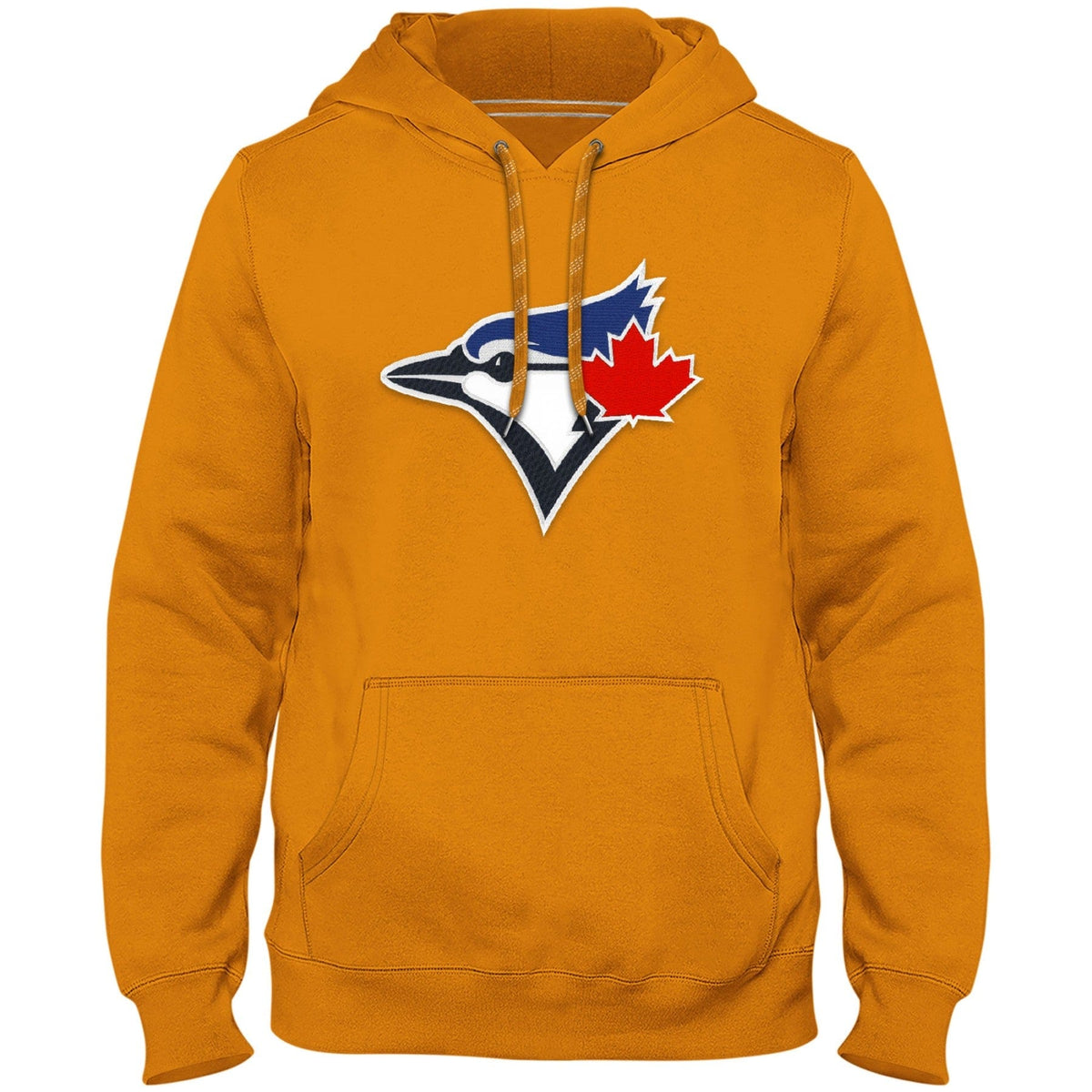 Toronto Blue Jays MLB Bulletin Men Gold Express Twill Birdhead Logo Hoodie product image 1, provided for visual reference