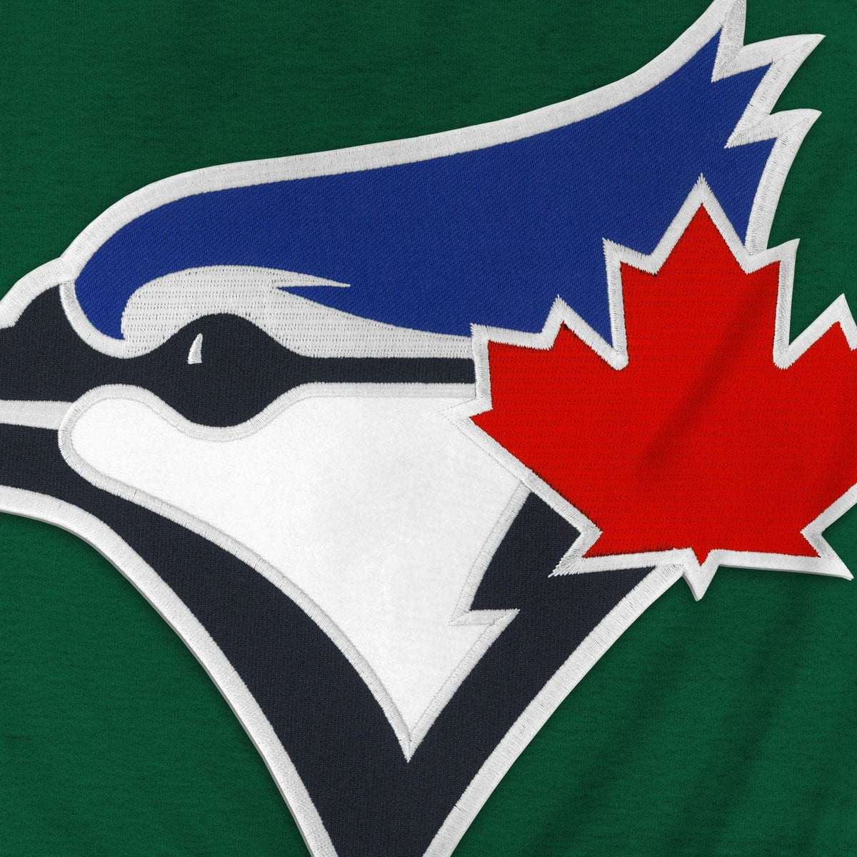 Toronto Blue Jays MLB Bulletin Men Green Express Twill Birdhead Logo Hoodie product image 2, provided for visual reference