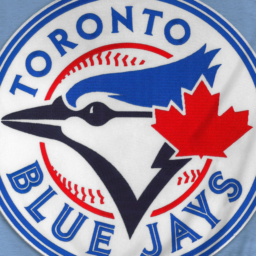 Toronto Blue Jays MLB Bulletin Men Light Blue Express Twill Logo Hoodie product image 3, provided for visual reference and