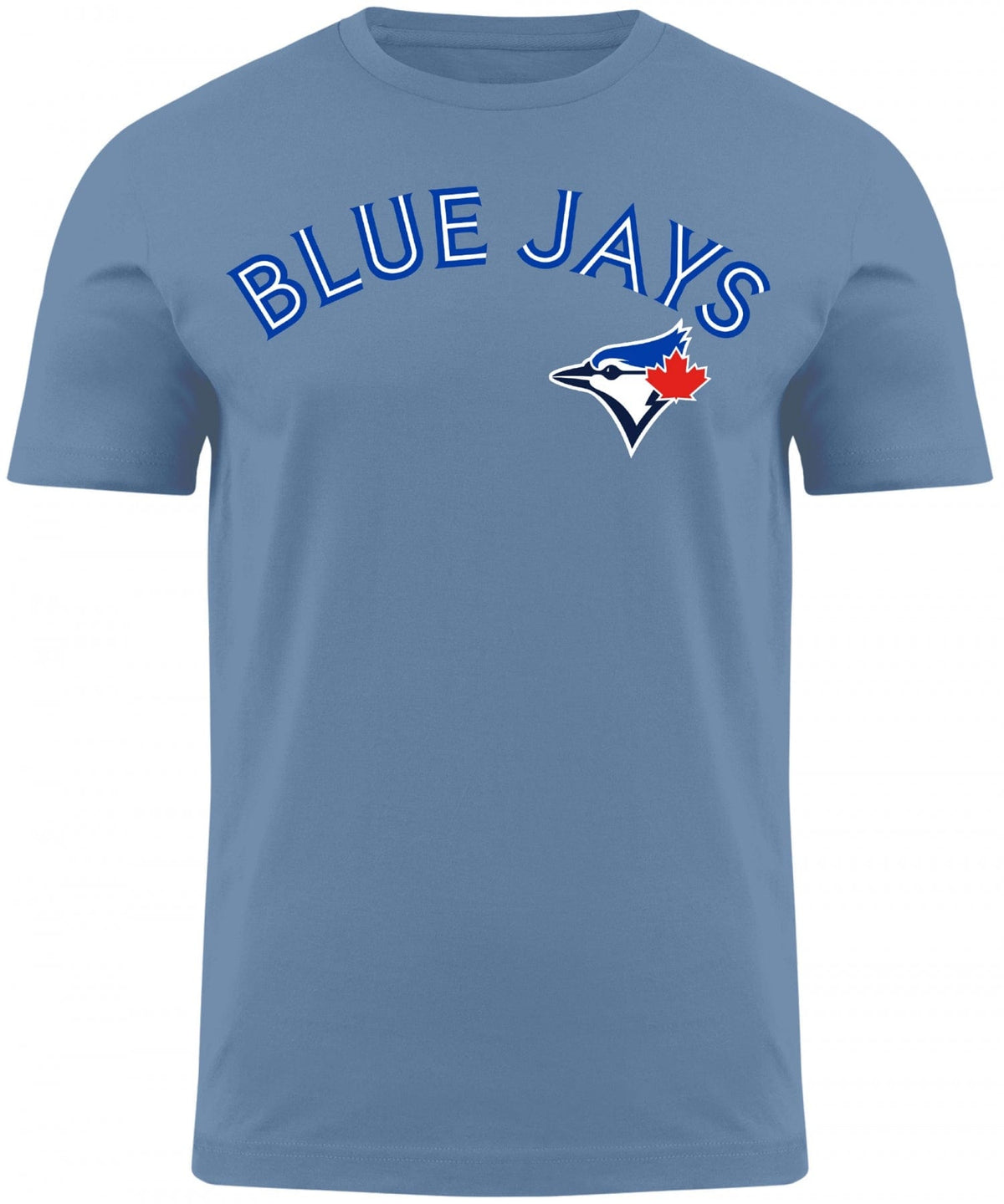 Toronto Blue Jays MLB Bulletin Men Light Blue Wordmark T-Shirt product image 1, provided for visual reference and product
