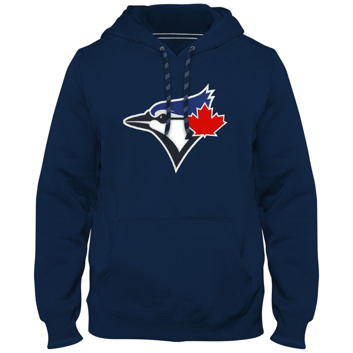 Toronto Blue Jays MLB Bulletin Men Navy Express Twill Birdhead Logo Hoodie product image 1, provided for visual reference