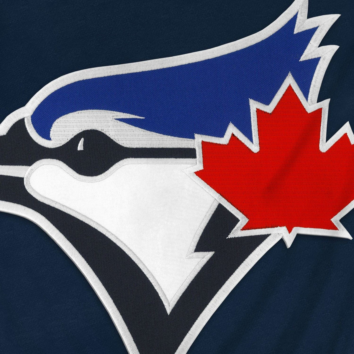 Toronto Blue Jays MLB Bulletin Men Navy Express Twill Birdhead Logo Hoodie product image 3, provided for visual reference