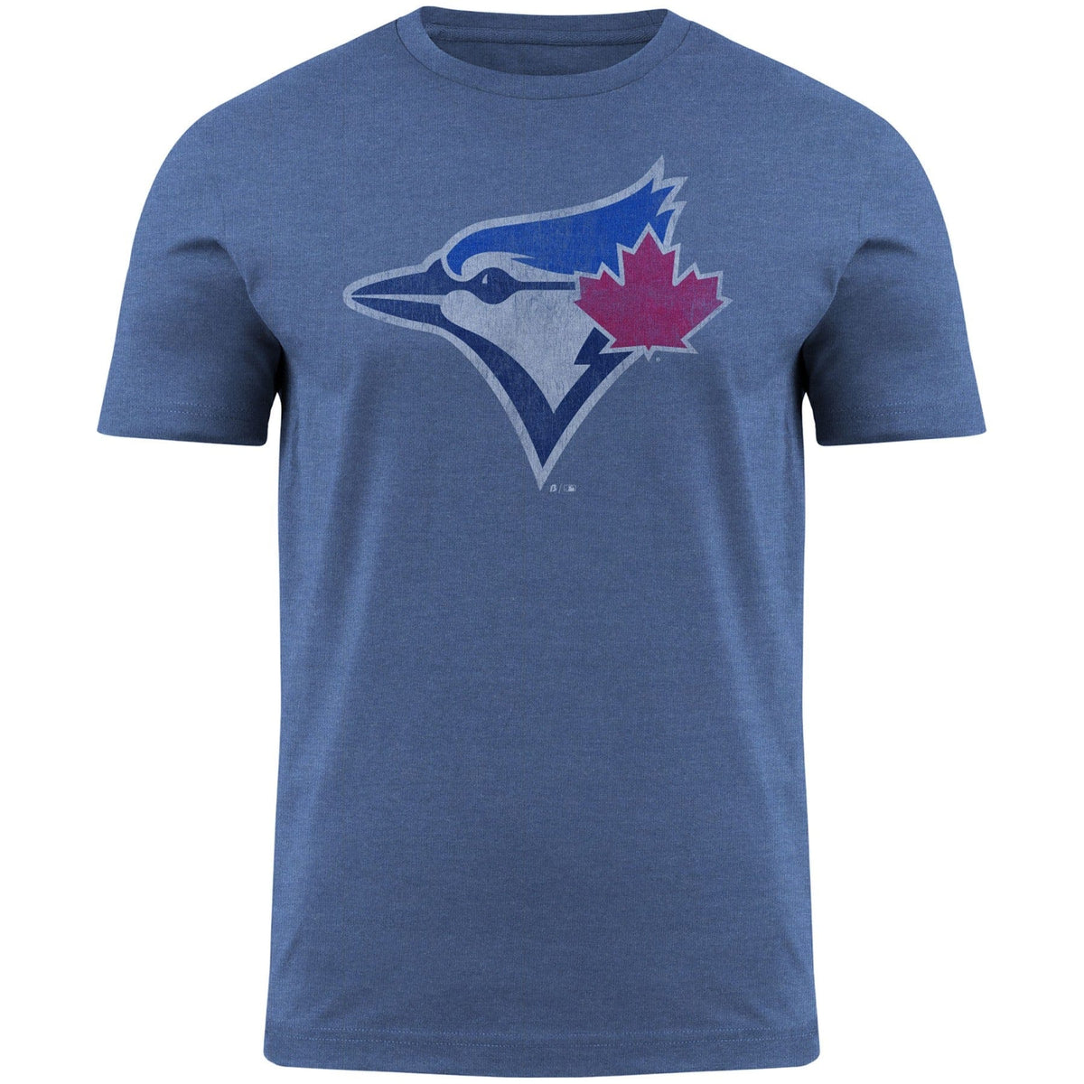 Toronto Blue Jays MLB Bulletin Men Royal Blue Distressed Primary Logo T-Shirt product image 1, provided for visual reference