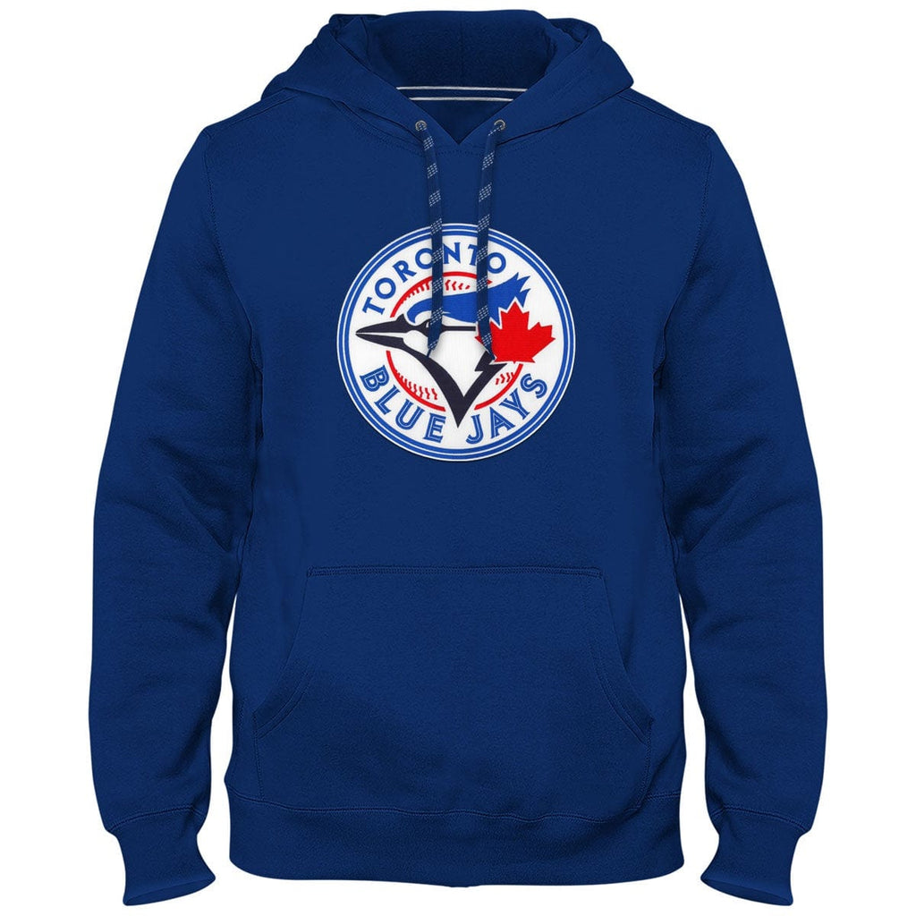 Toronto Blue Jays MLB Bulletin Men Royal Blue Express Twill Logo Hoodie product image 1, provided for visual reference and