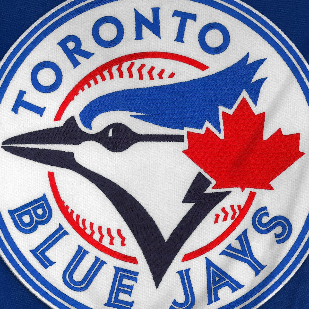 Toronto Blue Jays MLB Bulletin Men Royal Blue Express Twill Logo Hoodie product image 3, provided for visual reference and
