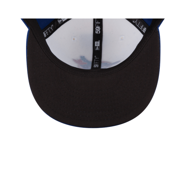 Toronto Blue Jays MLB New Era Men White/Royal Blue 59Fifty Cooperstown Fitted Hat product image 5, provided for visual