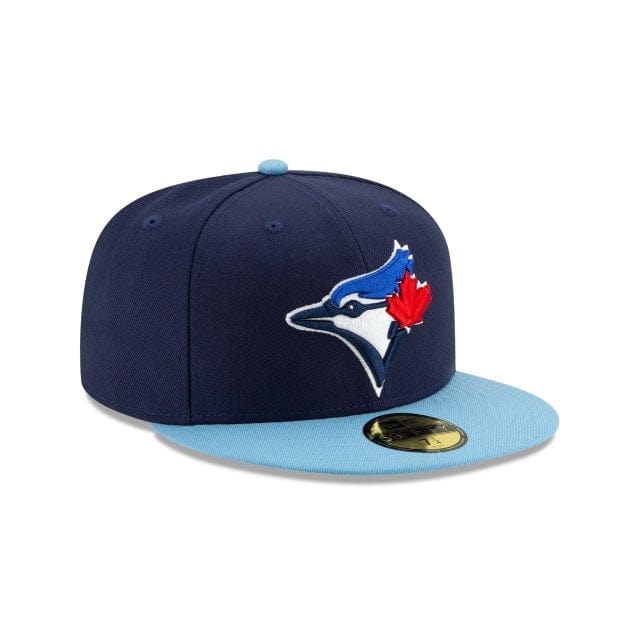 Toronto Blue Jays MLB New Era Men Navy/Light Blue 59Fifty Authentic Collection Alternate 4 Fitted Hat product image 3,
