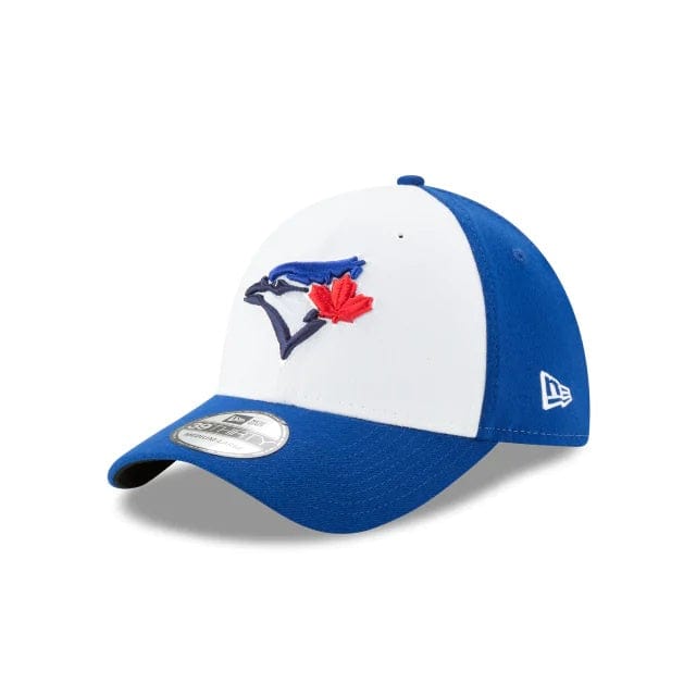 Toronto Blue Jays MLB New Era Men White/Royal Blue 39Thirty Team Classic Alternate Stretch Fit Hat product image 1, provided
