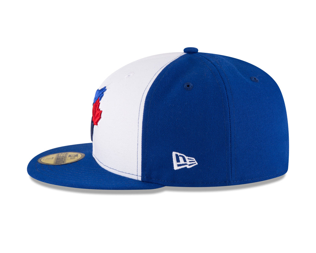 Toronto Blue Jays MLB New Era Men White/Royal Blue 59Fifty Authentic Collection Fitted Hat product image 5, provided for
