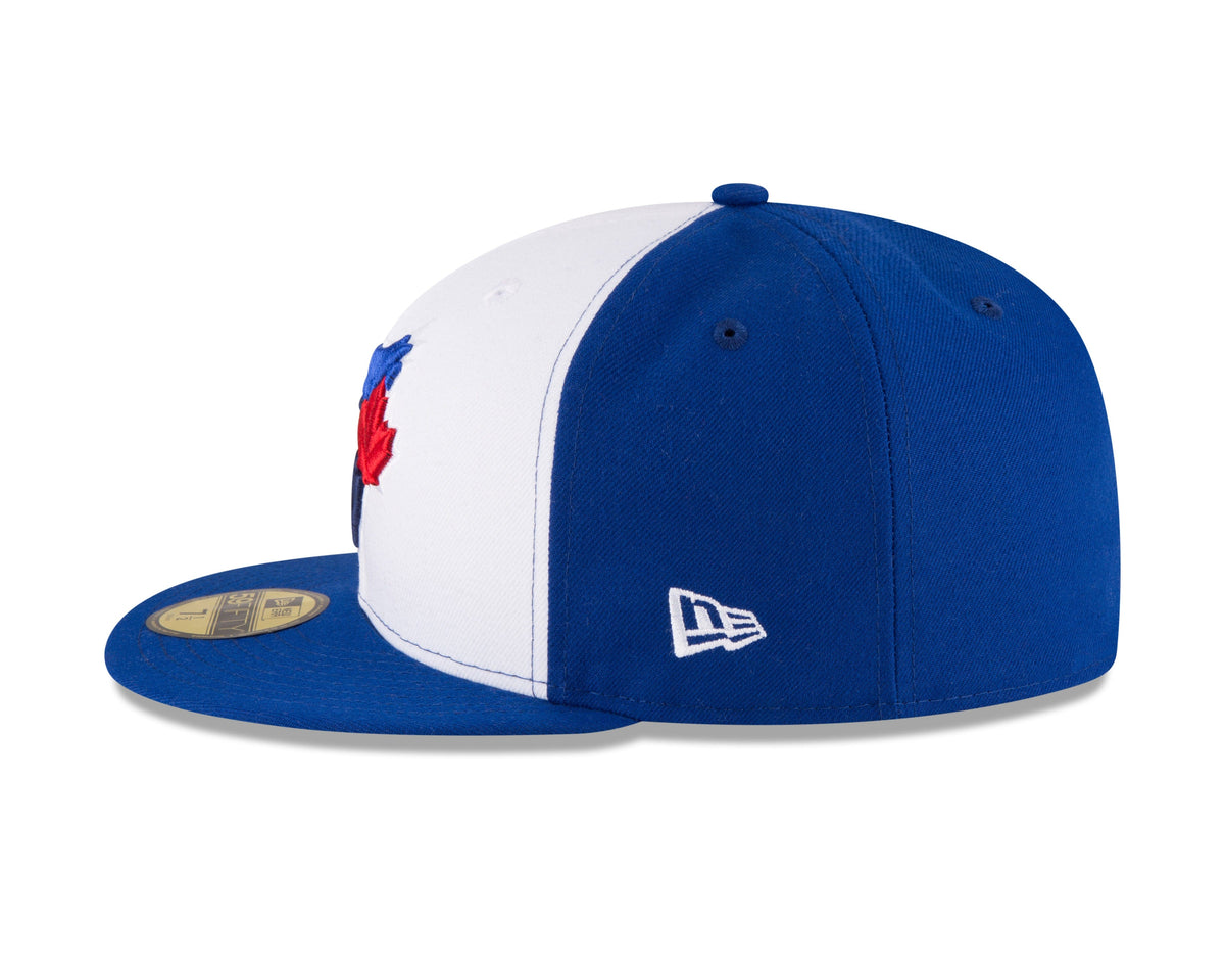 Toronto Blue Jays MLB New Era Men White/Royal Blue 59Fifty Authentic Collection Fitted Hat product image 5, provided for