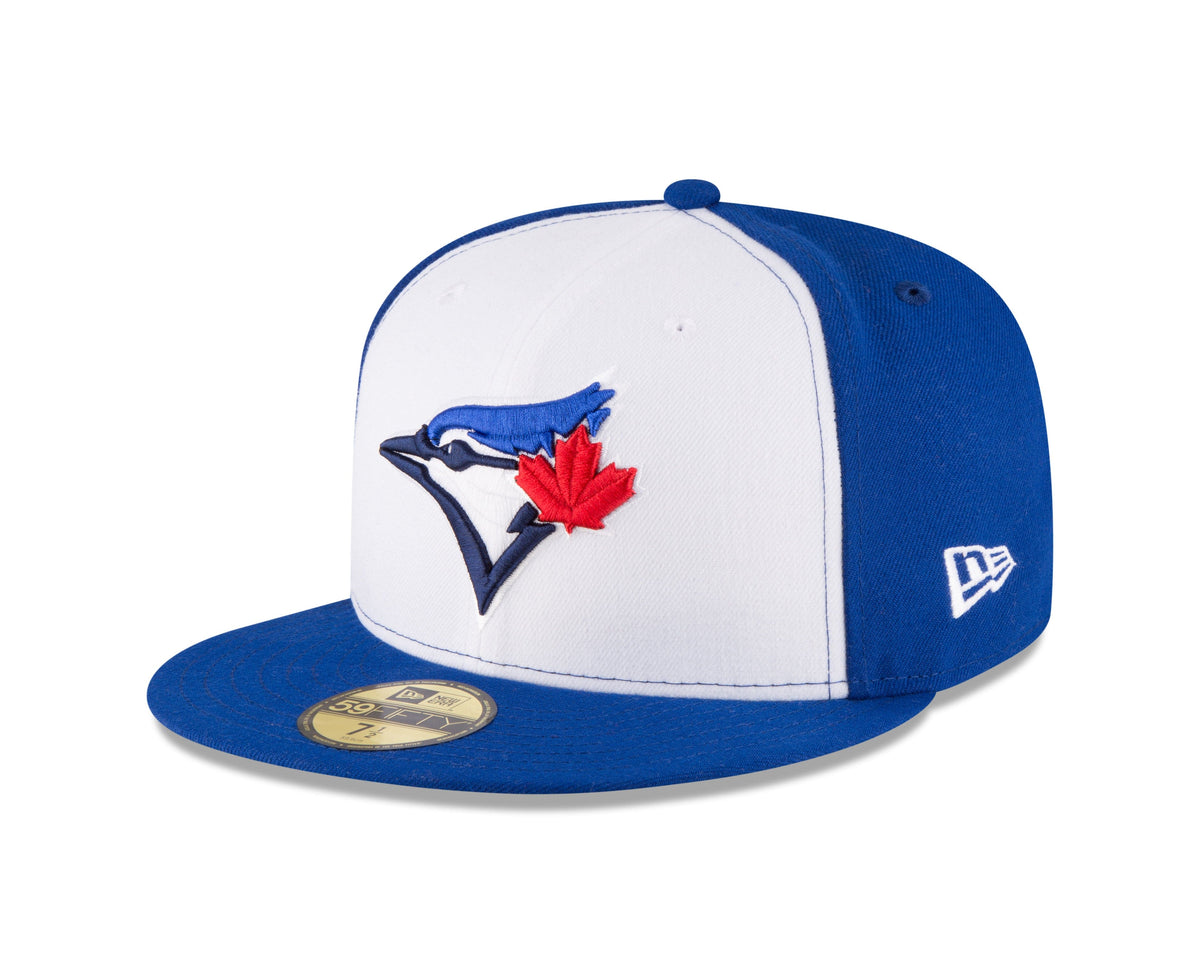 Toronto Blue Jays MLB New Era Men White/Royal Blue 59Fifty Authentic Collection Fitted Hat product image 1, provided for