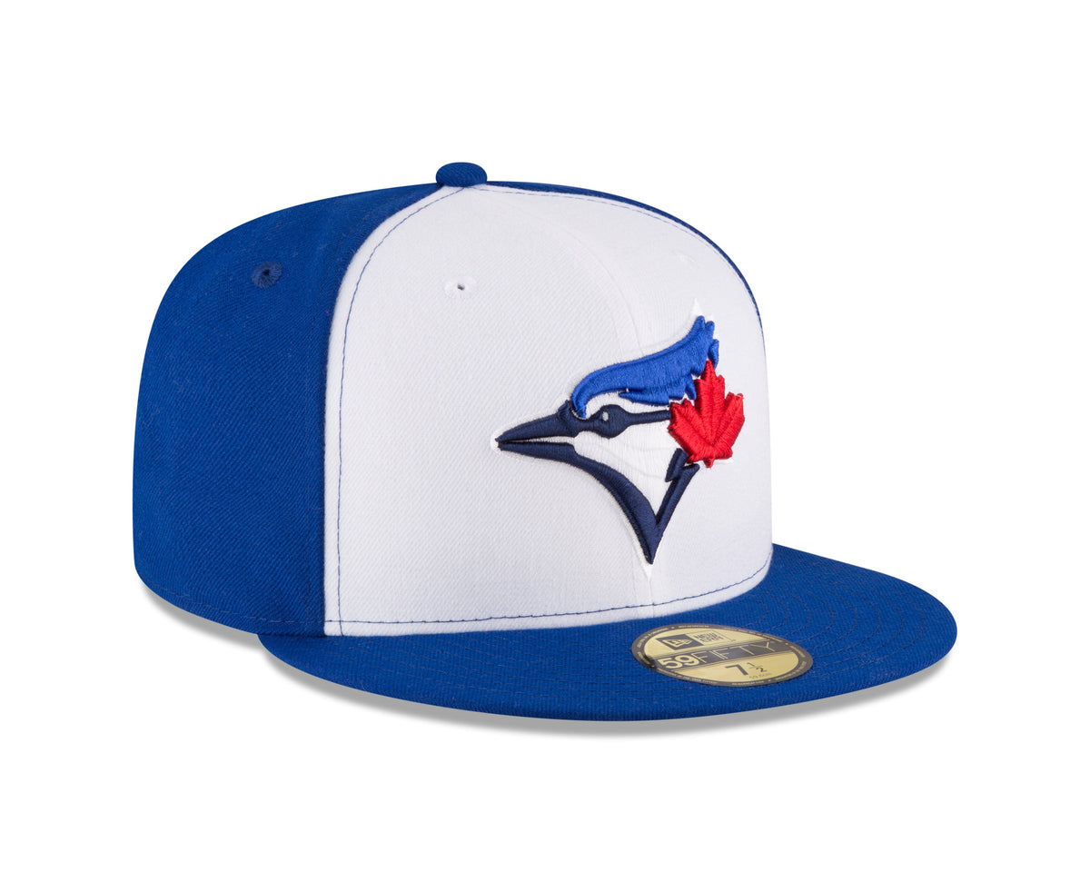 Toronto Blue Jays MLB New Era Men White/Royal Blue 59Fifty Authentic Collection Fitted Hat product image 3, provided for
