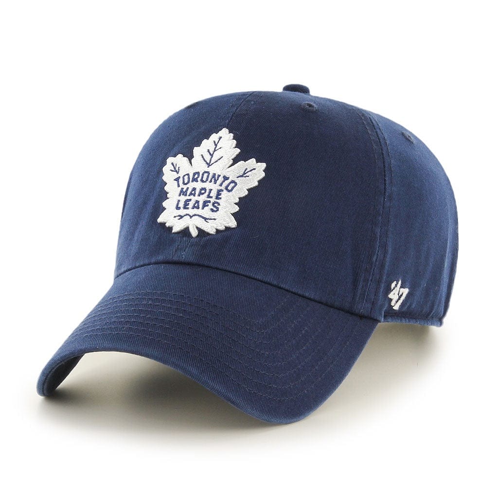 Toronto Maple Leafs NHL 47 Brand Men Navy Clean Up Adjustable Hat product image 1, provided for visual reference and product