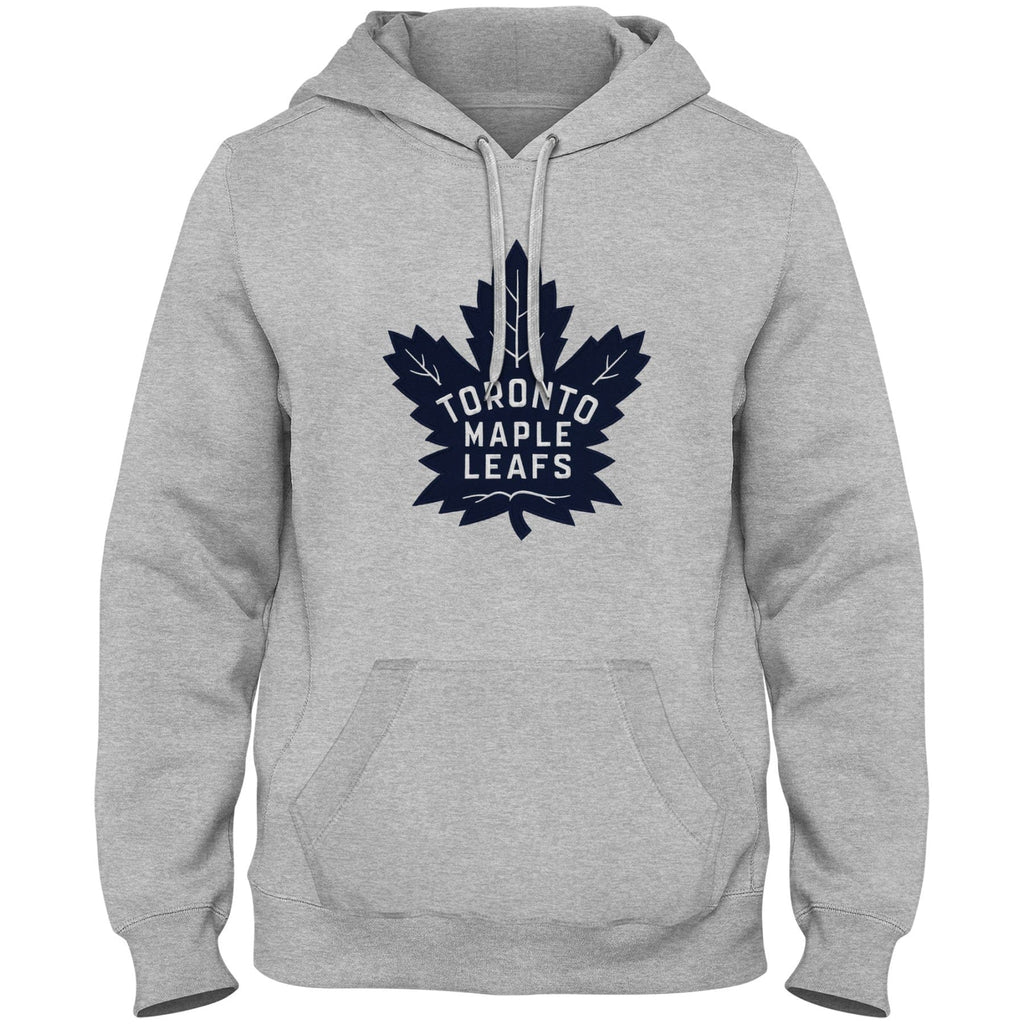 Toronto Maple Leafs NHL Bulletin Men Athletic Grey Express Twill Blue Logo Hoodie product image 1, provided for visual