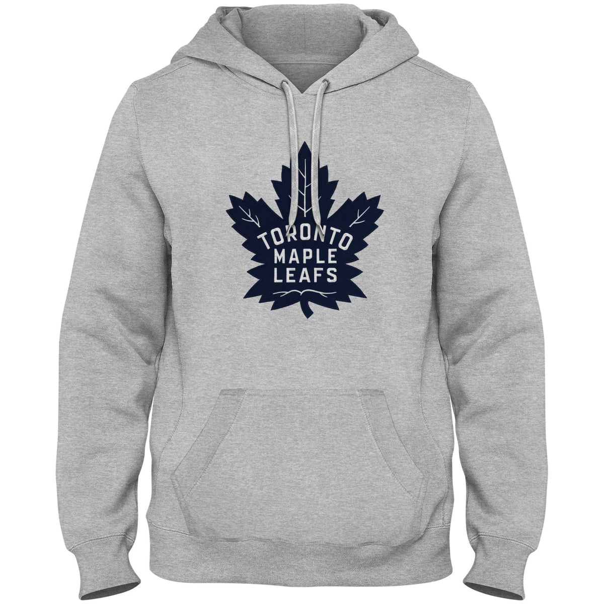 Toronto Maple Leafs NHL Bulletin Men Athletic Grey Express Twill Blue Logo Hoodie product image 1, provided for visual