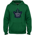 Toronto Maple Leafs NHL Bulletin Men Green Express Twill Blue Logo Hoodie product image 1, provided for visual reference and