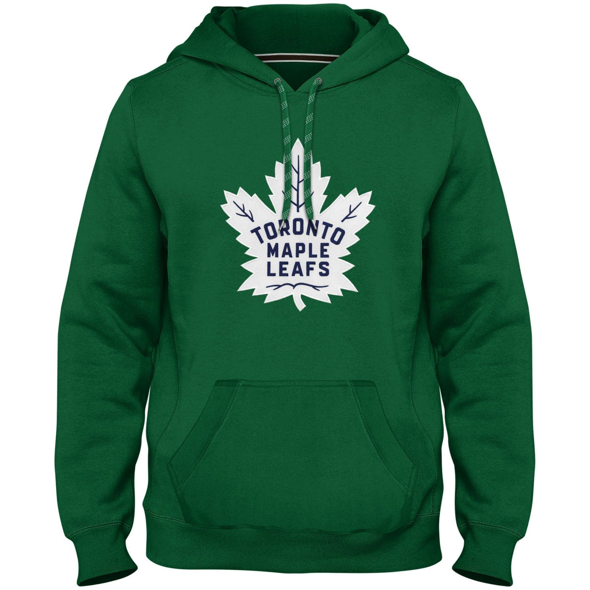 Toronto Maple Leafs NHL Bulletin Men Green Express Twill Logo Hoodie product image 1, provided for visual reference and