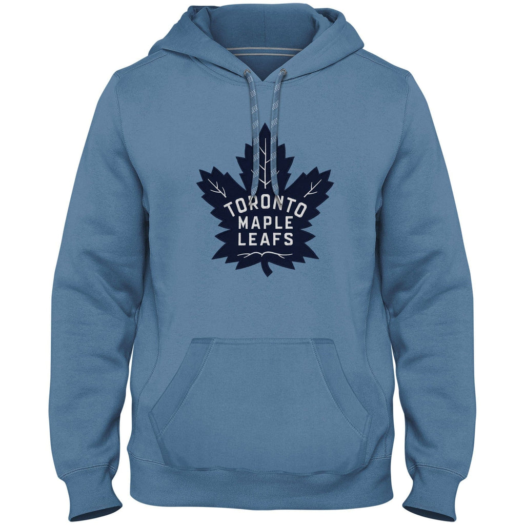 Toronto Maple Leafs NHL Bulletin Men Light Blue Express Twill Blue Logo Hoodie product image 1, provided for visual