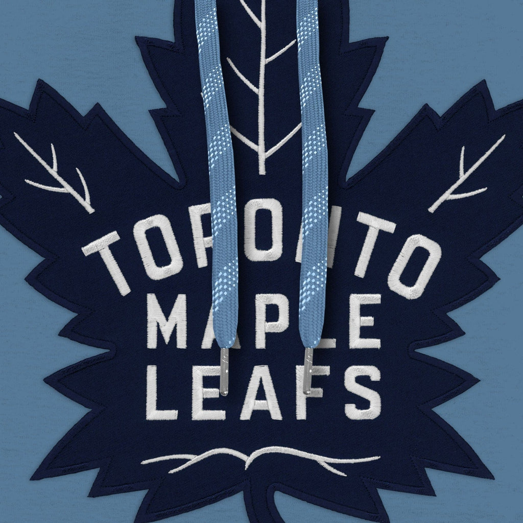 Toronto Maple Leafs NHL Bulletin Men Light Blue Express Twill Blue Logo Hoodie product image 3, provided for visual