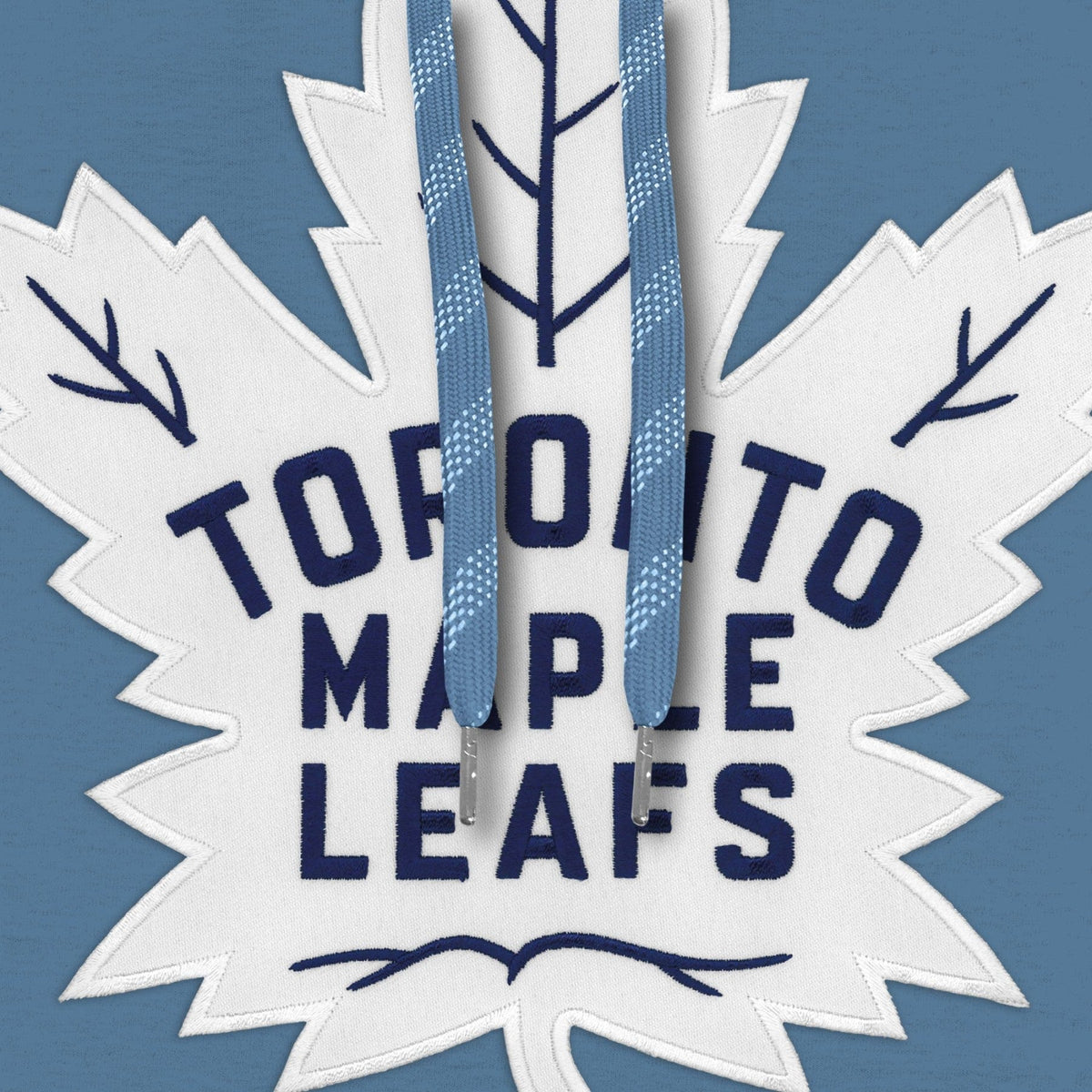 Toronto Maple Leafs NHL Bulletin Men Light Blue Express Twill Logo Hoodie product image 3, provided for visual reference and