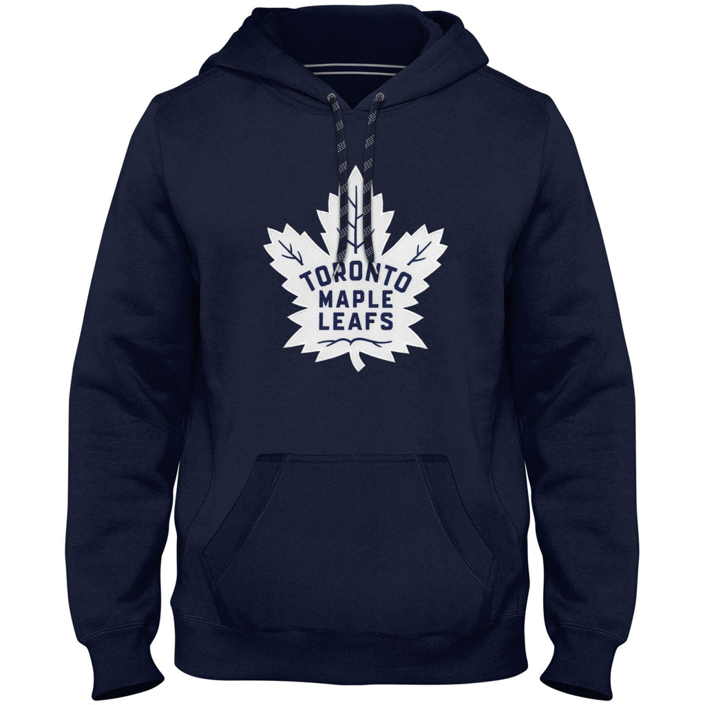 Toronto Maple Leafs NHL Bulletin Men Navy Express Twill White Logo Hoodie product image 1, provided for visual reference and