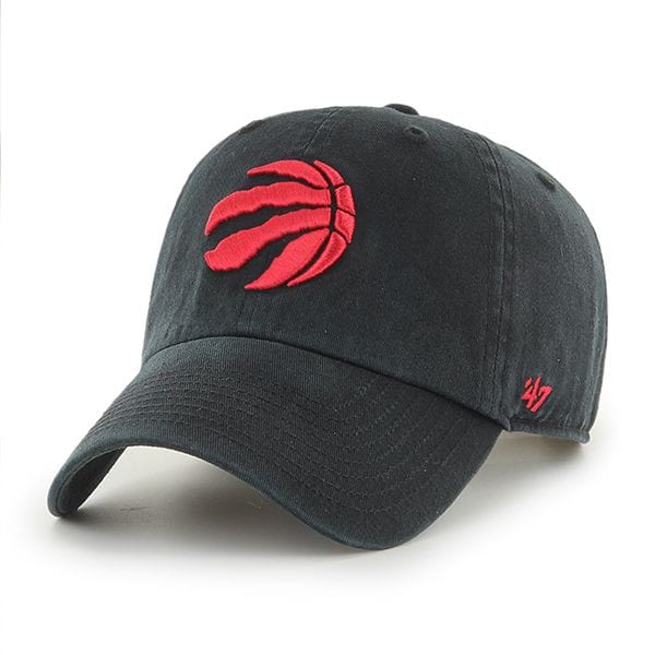 Toronto Raptors NBA 47 Brand Men Black Clean Up Adjustable Hat product image 1, provided for visual reference and product