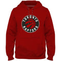 Toronto Raptors NBA Bulletin Men Red Express Twill Logo Hoodie product image 1, provided for visual reference and product
