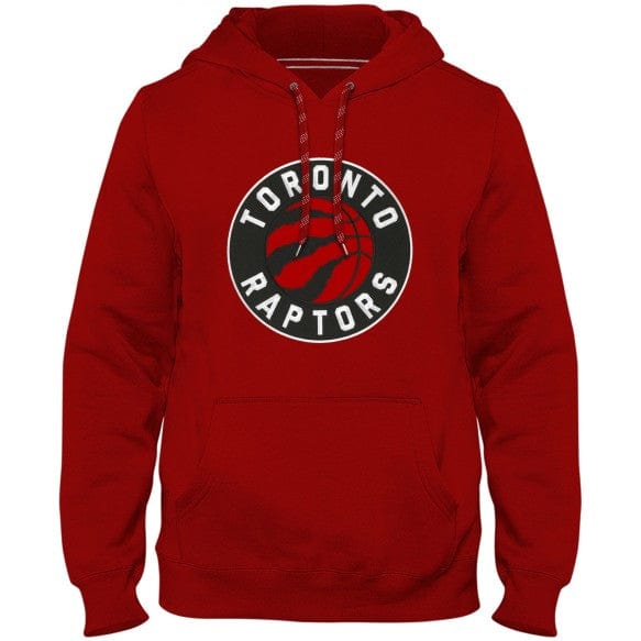 Toronto Raptors NBA Bulletin Men Red Express Twill Logo Hoodie product image 1, provided for visual reference and product