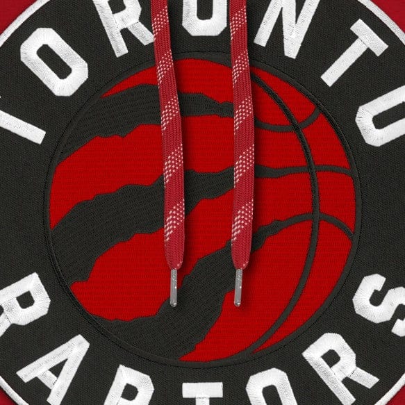 Toronto Raptors NBA Bulletin Men Red Express Twill Logo Hoodie product image 3, provided for visual reference and product