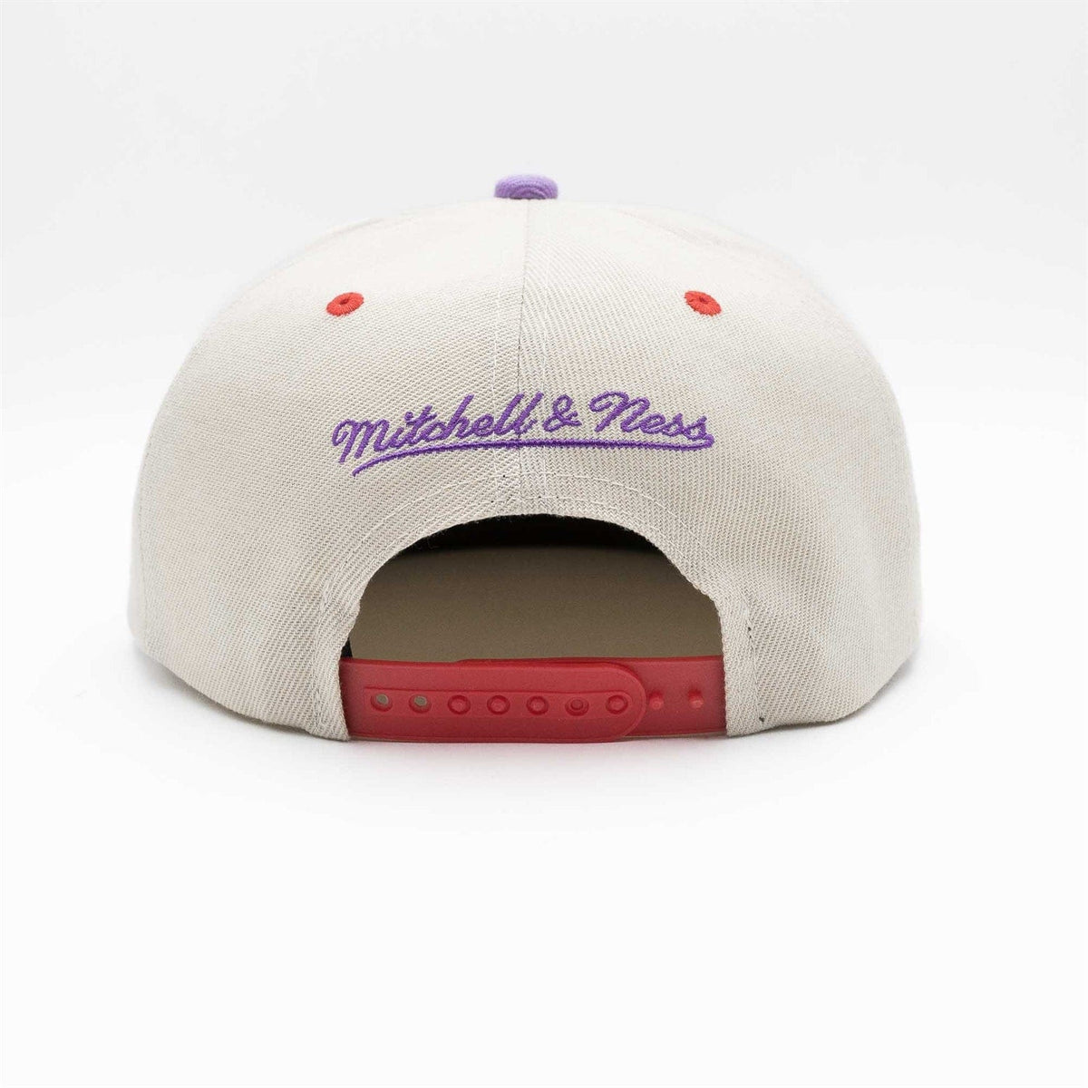 Toronto Raptors NBA Mitchell & Ness Men Off White Pop Panel Snapback product image 2, provided for visual reference and