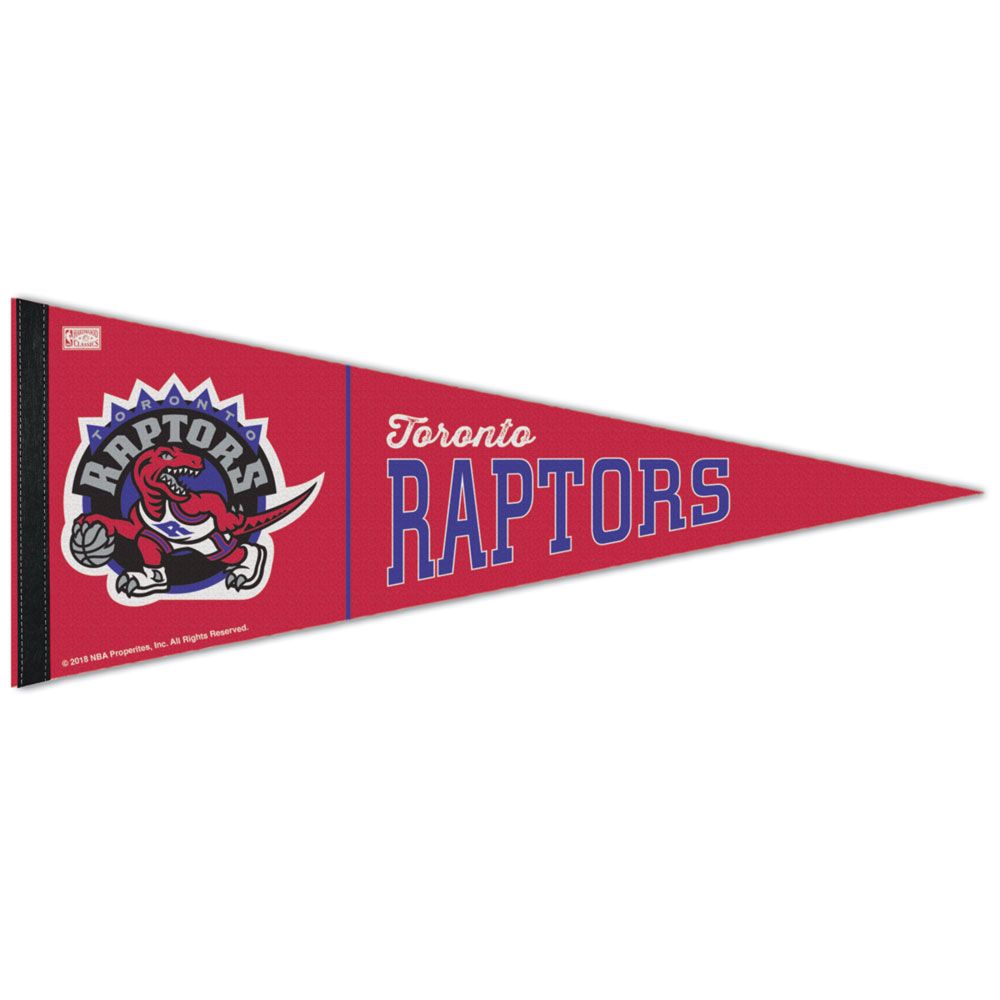 Toronto Raptors NBA WinCraft 12"x30" Hardwood Classic Premium Pennant product image 1, provided for visual reference and