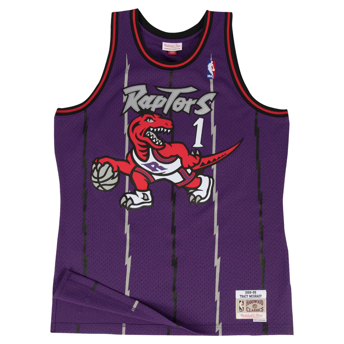 Tracy McGrady Toronto Raptors NBA Mitchell & Ness Men Purple 1998-99 Hardwood Classics Swingman Jersey product image 1,