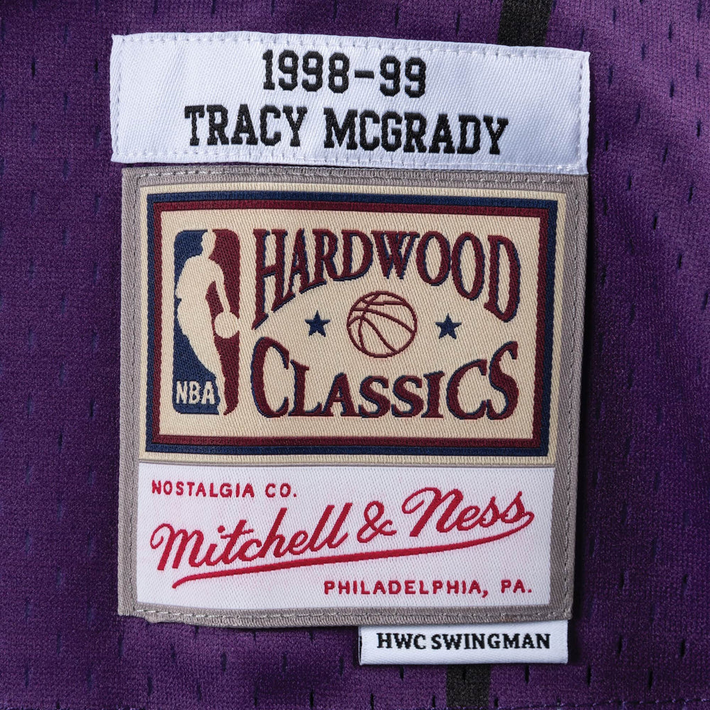 Tracy McGrady Toronto Raptors NBA Mitchell & Ness Men Purple 1998-99 Hardwood Classics Swingman Jersey product image 3,