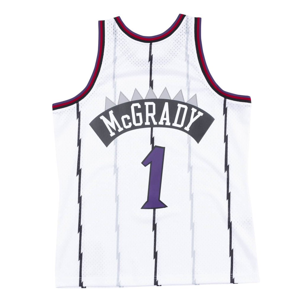 Tracy Mcgrady Toronto Raptors NBA Mitchell & Ness Men White 1998-99 Hardwood Classics Swingman Jersey product image 2,