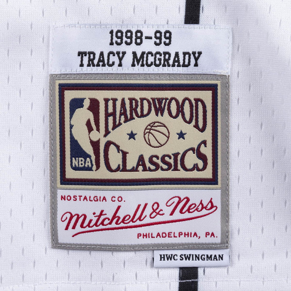Tracy Mcgrady Toronto Raptors NBA Mitchell & Ness Men White 1998-99 Hardwood Classics Swingman Jersey product image 3,