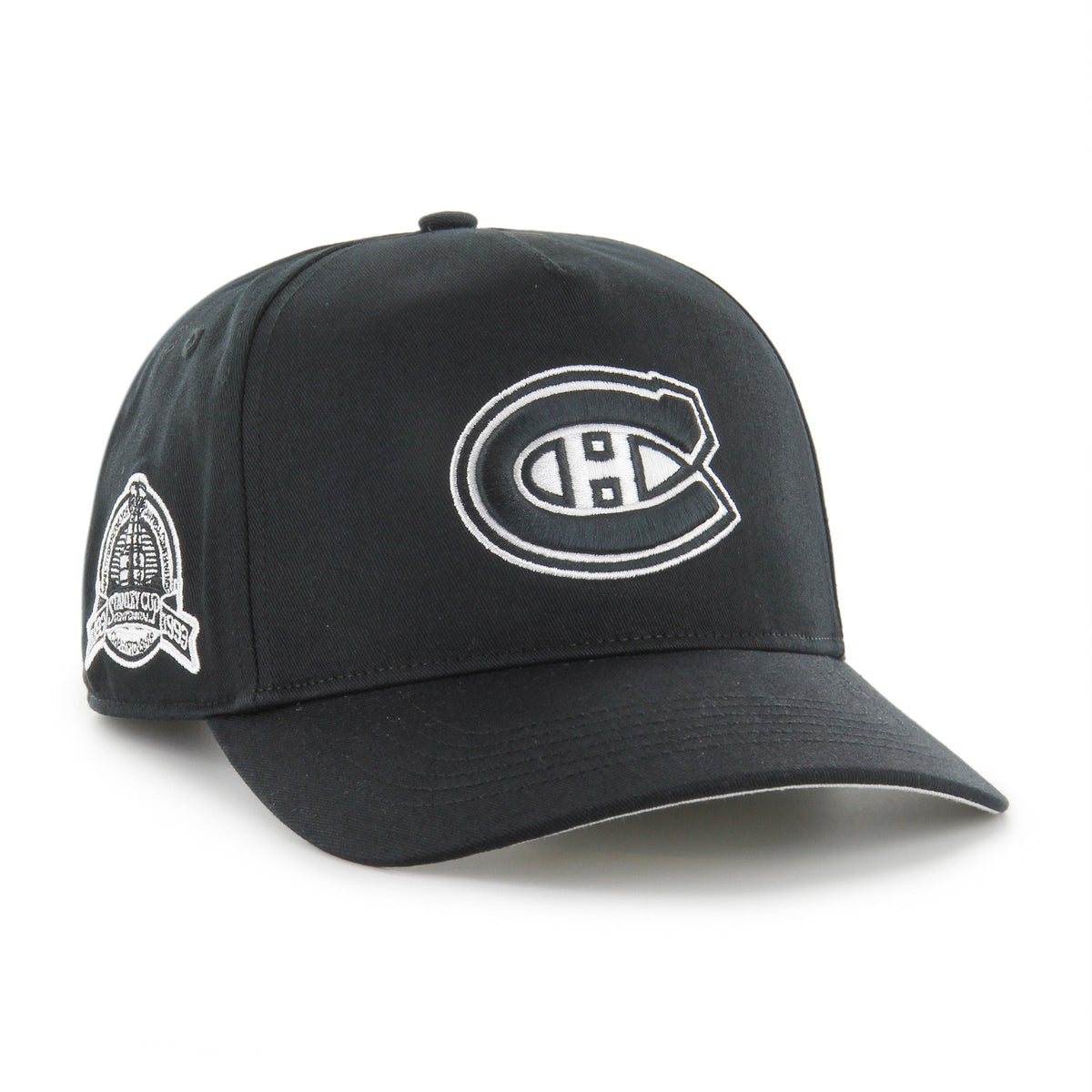 Montreal Canadiens NHL 47 Brand Men Black/White Sure Shot Hitch Snapback product image 1, provided for visual reference and