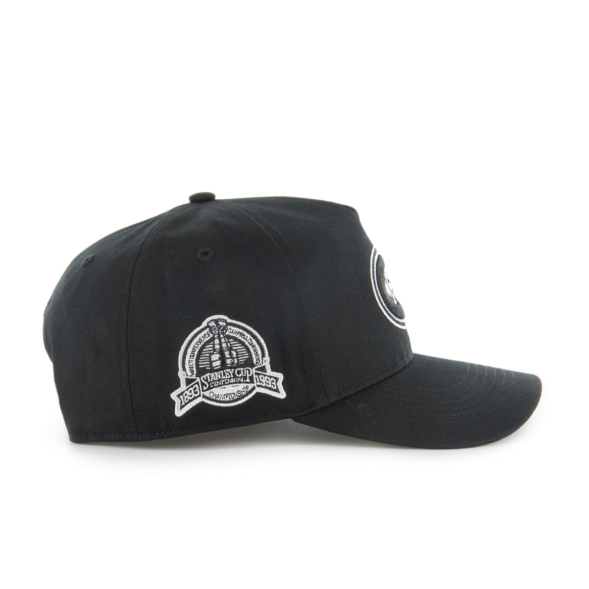 Montreal Canadiens NHL 47 Brand Men Black/White Sure Shot Hitch Snapback product image 4, provided for visual reference and