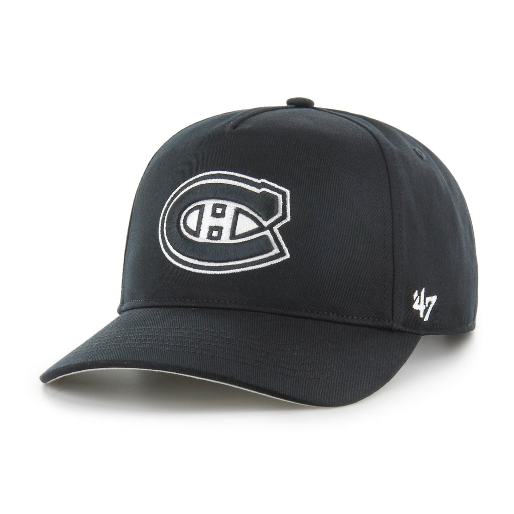 Montreal Canadiens NHL 47 Brand Men Black/White Sure Shot Hitch Snapback product image 3, provided for visual reference and