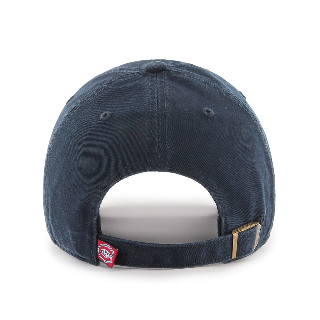 Montreal Canadiens NHL 47 Brand Men Navy Clean Up Adjustable Hat product image 2, provided for visual reference and product
