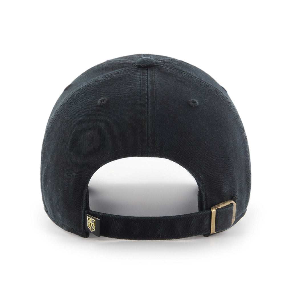 Las Vegas Golden Knights NHL 47 Brand Men Black Clean Up Adjustable Hat product image 2, provided for visual reference and