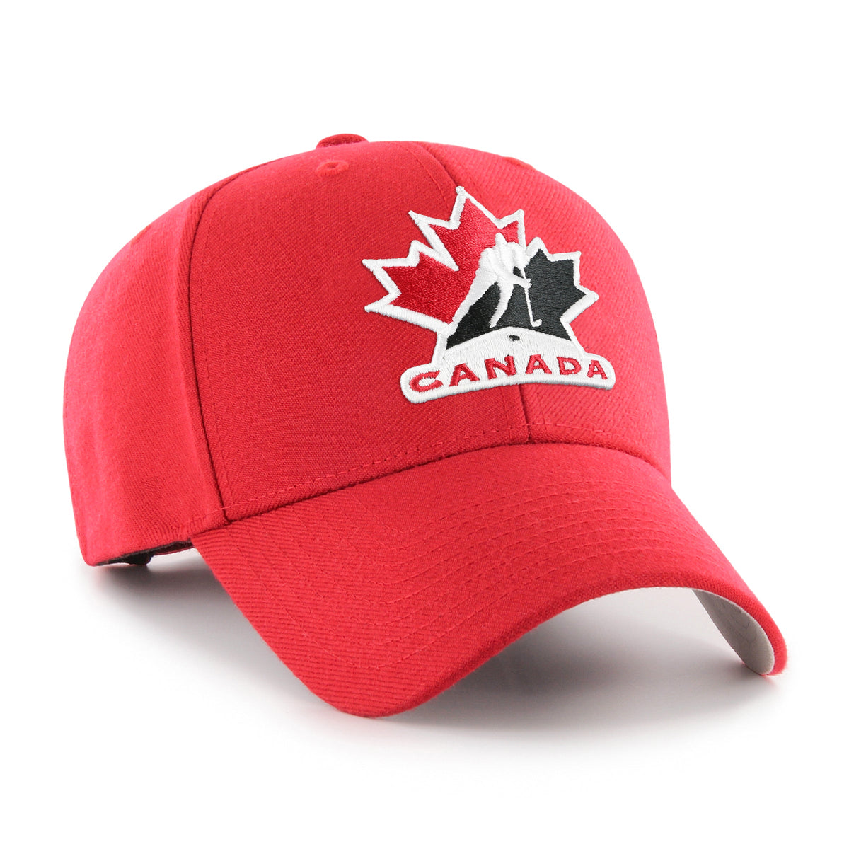 Hockey Canada IIHF 47 Brand Men Red MVP Adjustable Hat product image 3, provided for visual reference and product detail