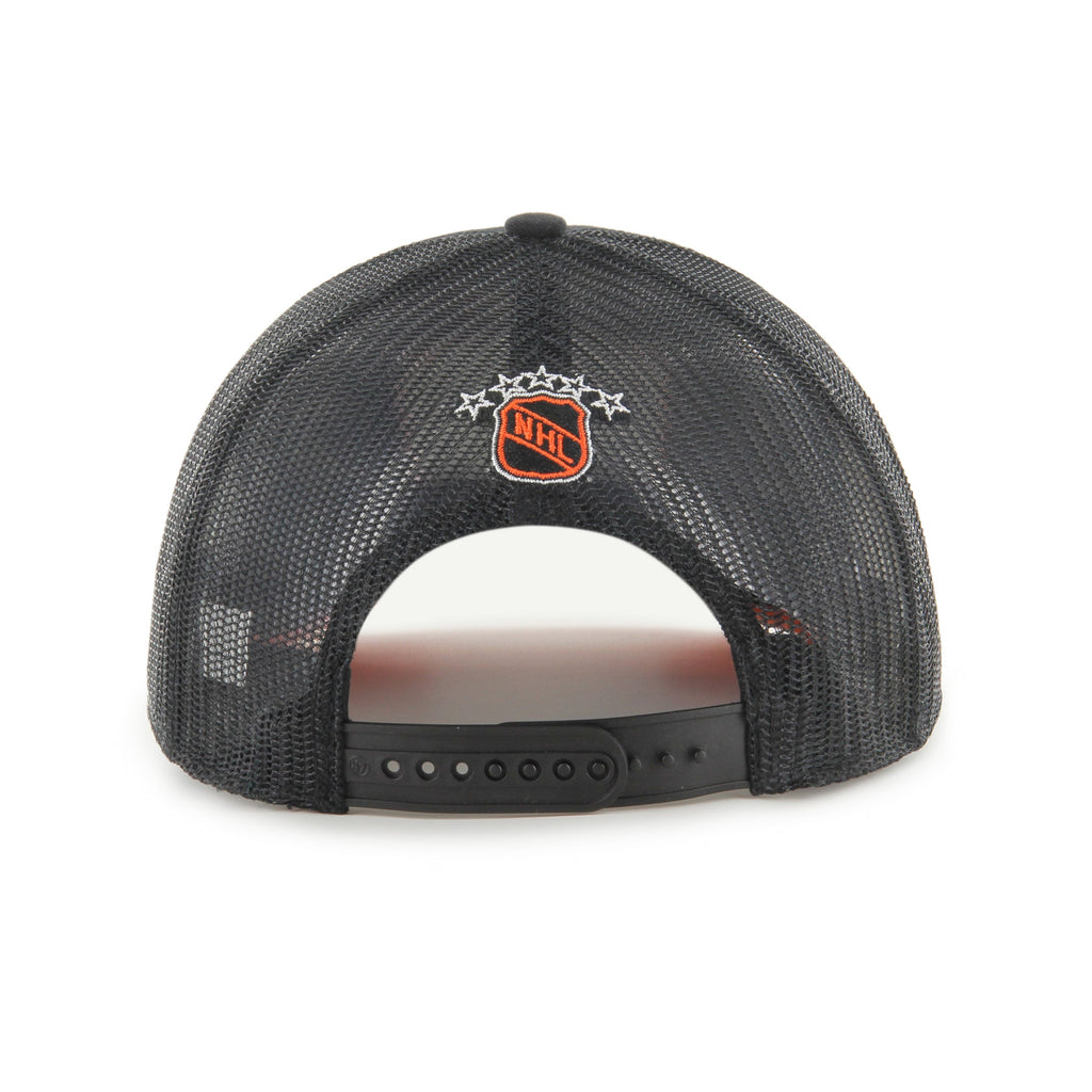 Original Six NHL 47 Brand Men Black Goal Trucker Snapback product image 2, provided for visual reference and product detail