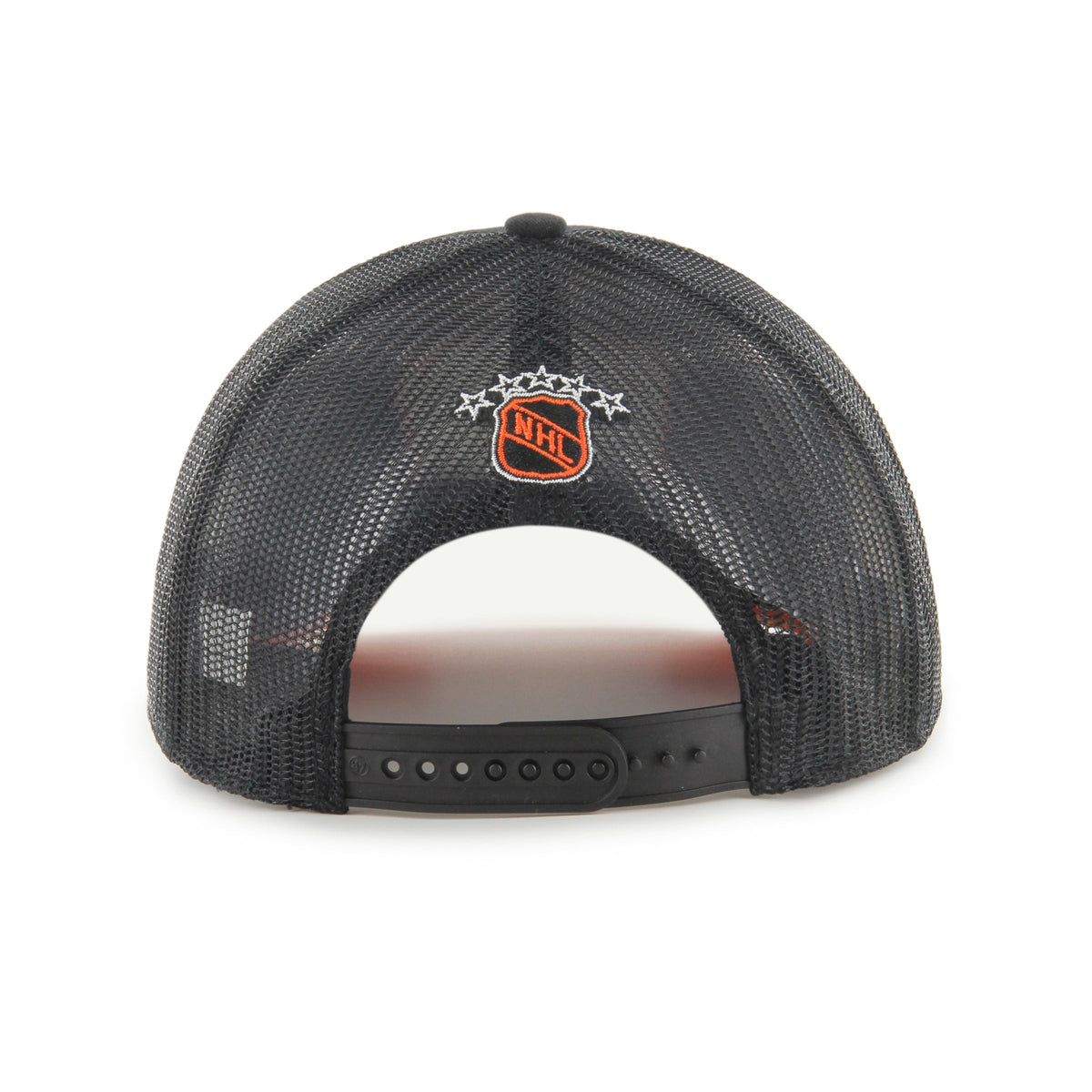 Original Six NHL 47 Brand Men Black Goal Trucker Snapback product image 2, provided for visual reference and product detail