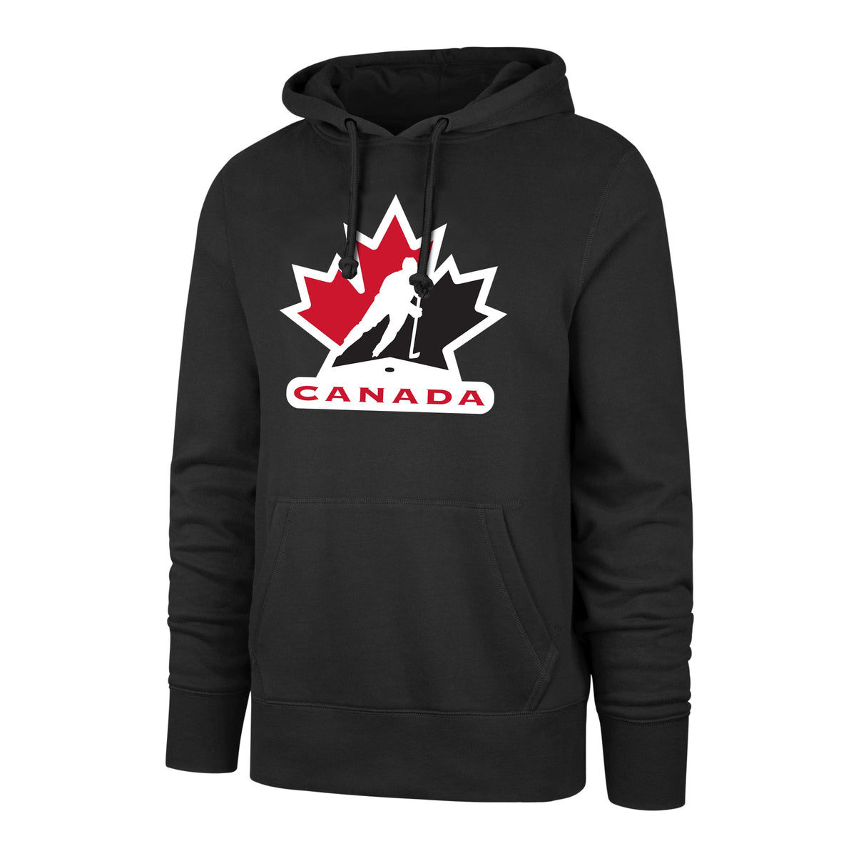 Hockey Canada IIHF 47 Brand Men Black Imprint Headline Hoodie product image 1, provided for visual reference and product