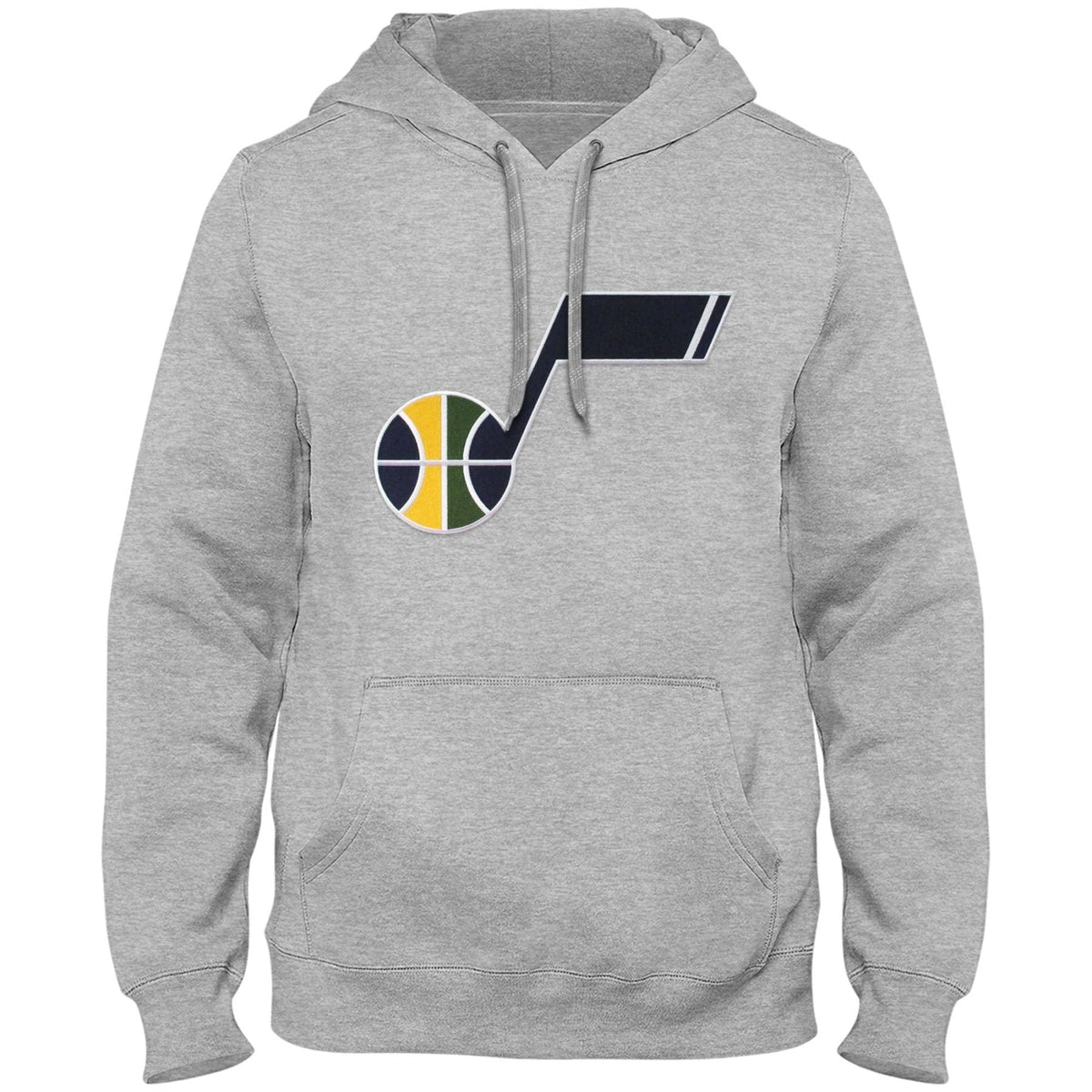 Utah Jazz NBA Bulletin Men Athletic Grey Express Twill Logo Hoodie product image 1, provided for visual reference and